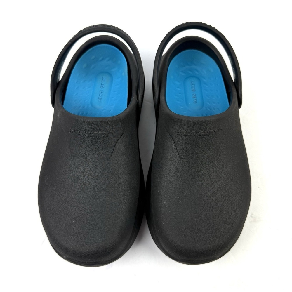 Ales Grey Rodeo Drive Clogs Womens 7 Black Rubber Lightweight Shoes Mens 5